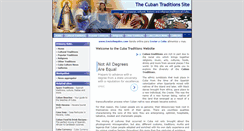 Desktop Screenshot of cuban-traditions.com