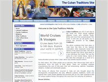 Tablet Screenshot of cuban-traditions.com